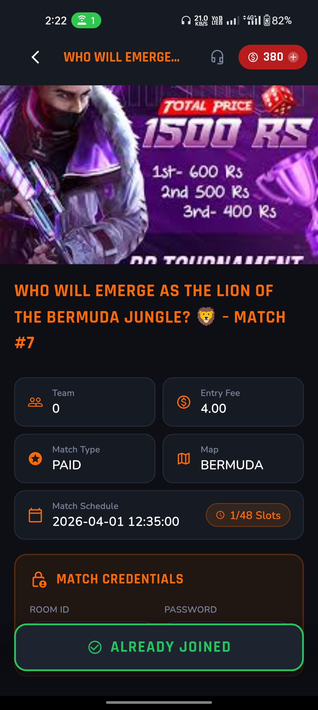 Rival Battle App Screenshot