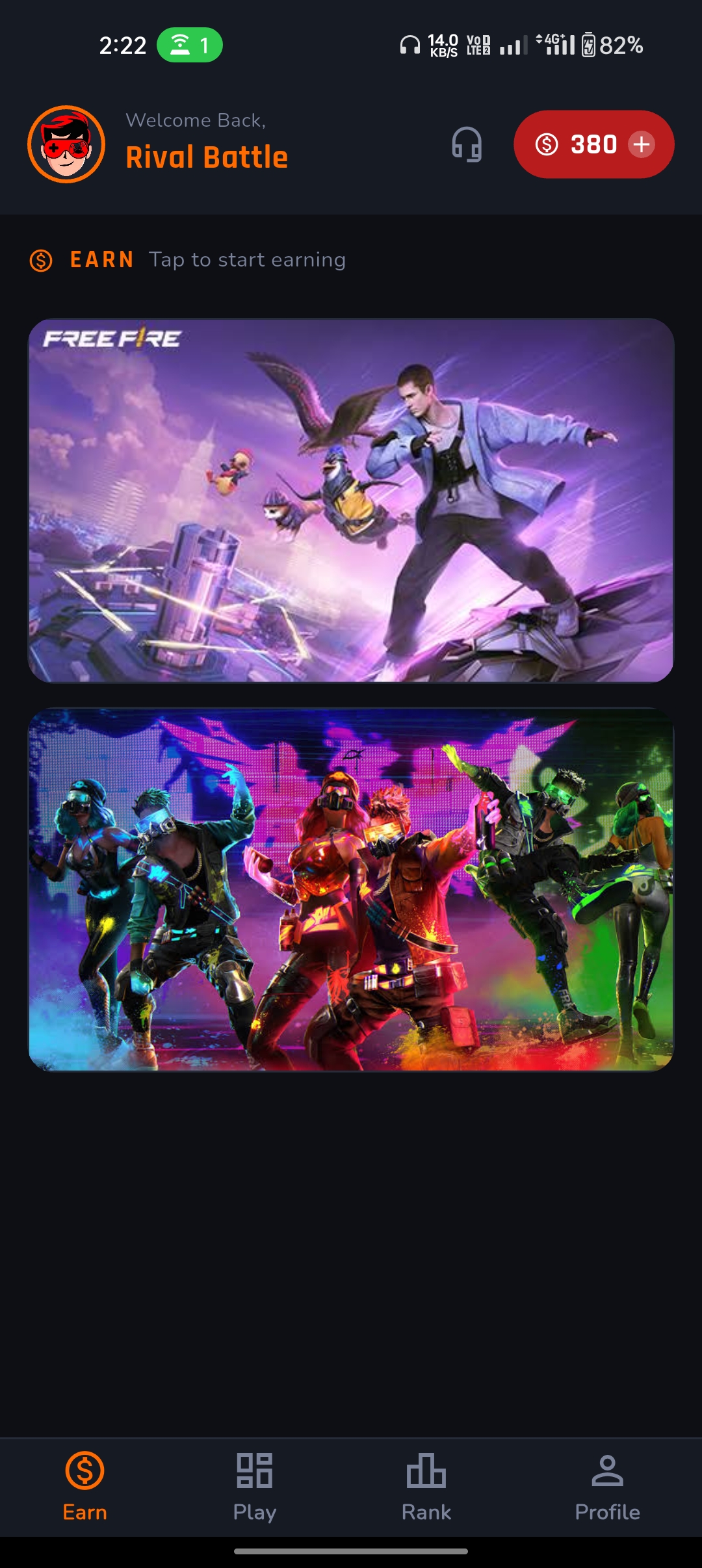 Rival Battle App Screenshot